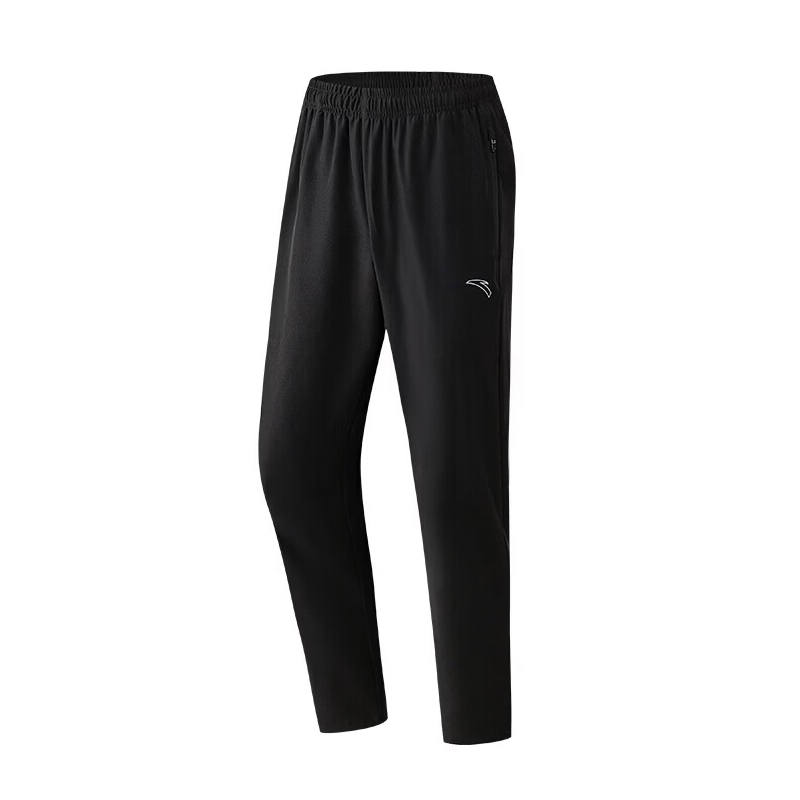 ANTA Sports Pants Men's Black Thin Straight Fit Pants