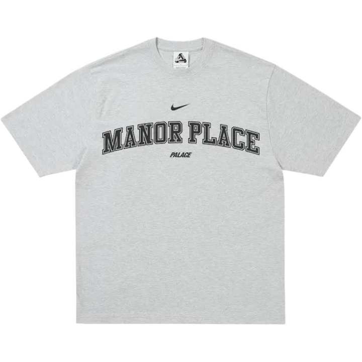 Nike Nike X PALACE T Shirts Unisex Gray Crew Neck Moderate