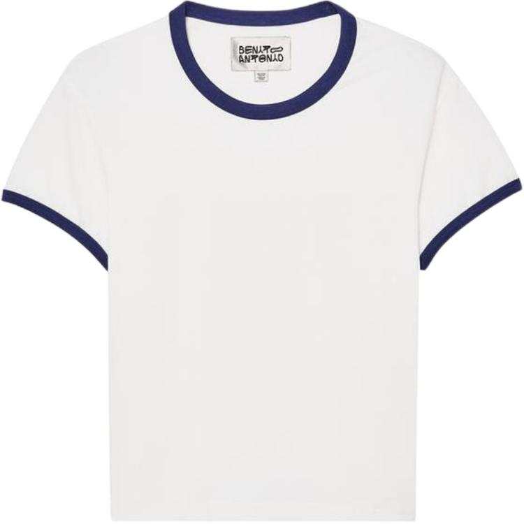 ZARA Bad Bunny T Shirts Men's Frosted White Crew Neck Moderate