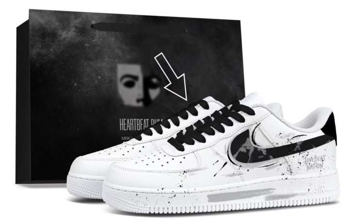 Nike Nike Air Force 1 Skateboard Shoes Unisex Low Top Black