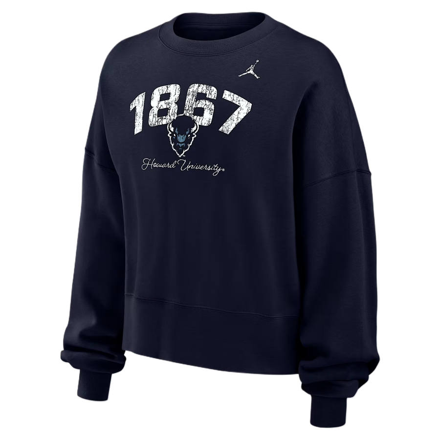 Jordan Jordan Sweatshirts Women's Marine Blue Crew Neck Moderate