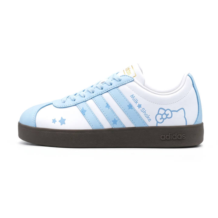 Adidas Adidas VL COURT 2.0 Skateboard Shoes Unisex Low Top Blue/White