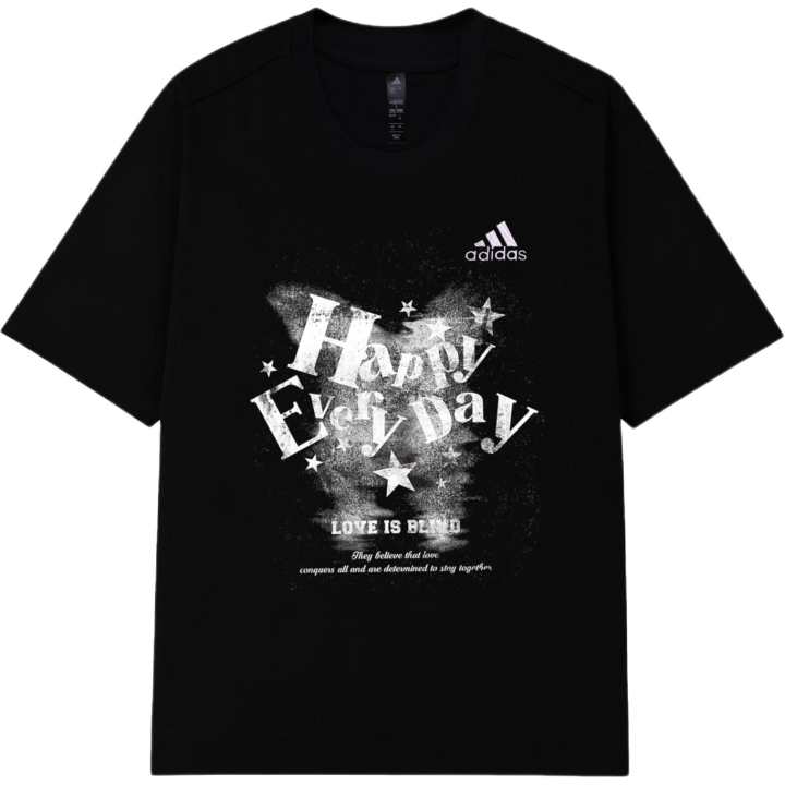 Adidas Adidas MUST HAVES T Shirts Unisex Black Crew Neck Thin