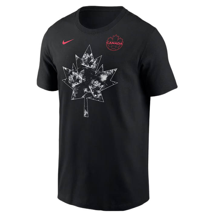 Nike Nike Canada National Team Soccer Jerseys Men's Black Crew Neck Moderate