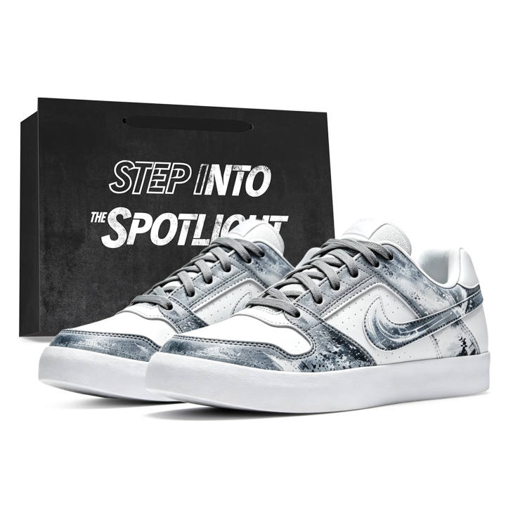 Nike Nike SB Delta Skateboard Shoes Unisex Low Top Black/White/Gray