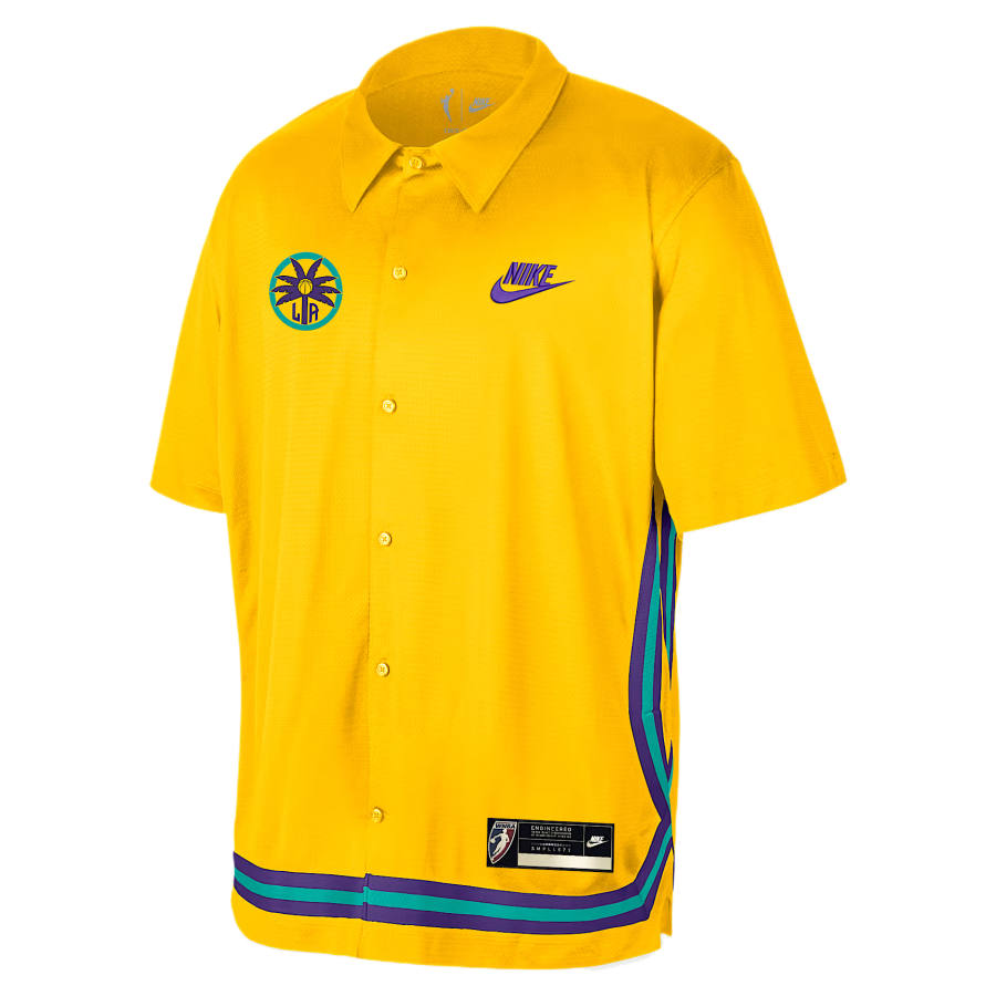 Nike Nike Dri Fit Basketball Jerseys Men's Amarillo/Field Purple Lapel Moderate