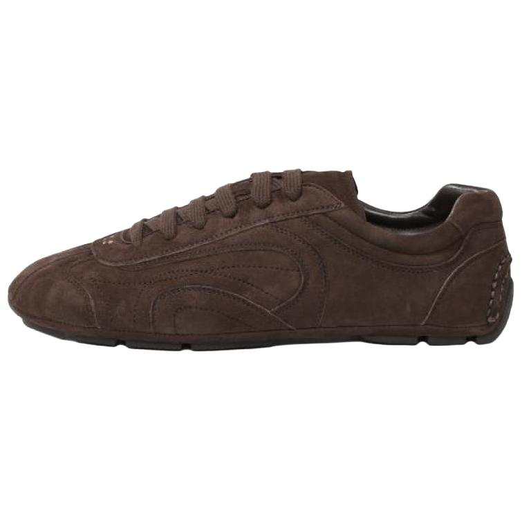 PRADA PRADA Leather, Suede Low top Casual Shoes Men's Brown
