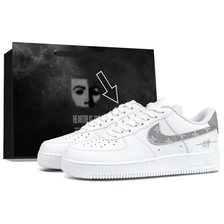 Nike Nike Air Force 1 Skateboard Shoes Men's Low Top Gray