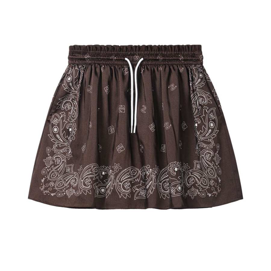 FILA Heritage Casual Short Skirts Women's All Over Print Moderate Short Skirt