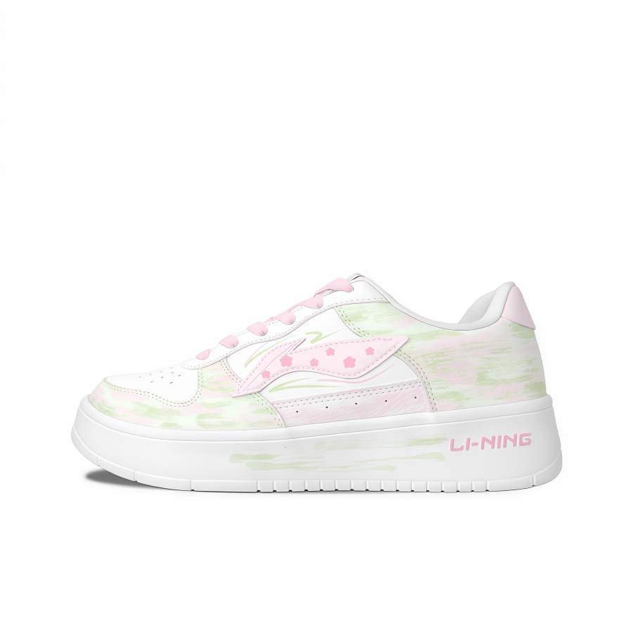 Li-Ning Li Ning Floating Boat Skateboard Shoes Women's Low Top White