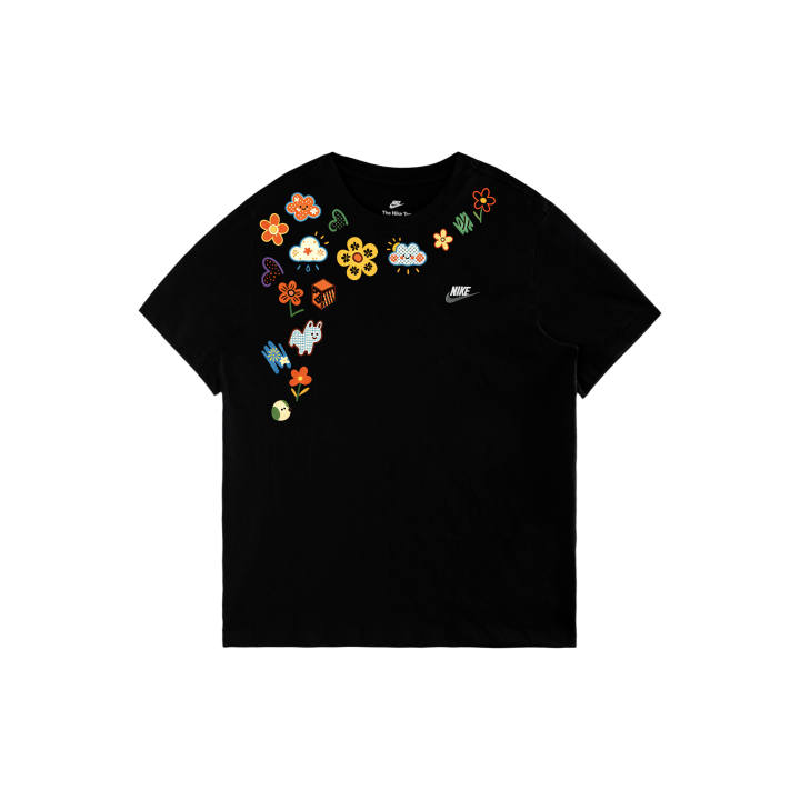 Nike Nike Sportswear T Shirts Men's Black/White/Dark Gray Crew Neck Moderate