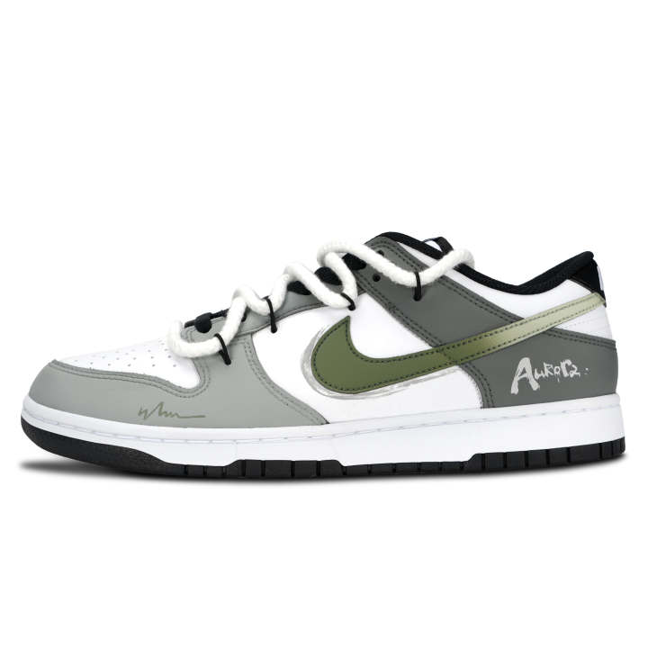 Nike Nike Dunk Skateboard Shoes Unisex Low Top Gray/Green