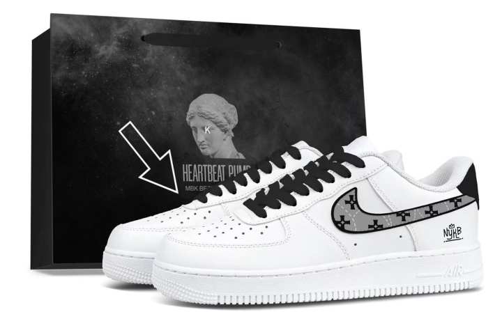 Nike Nike Air Force 1 Skateboard Shoes Unisex Low Top Gray