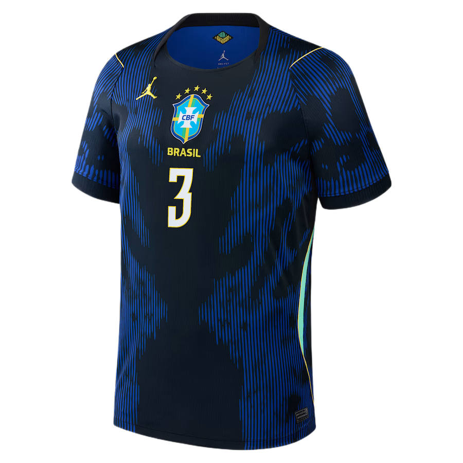 Nike Nike Brazil National Team Soccer Jerseys Men's Blue Crew Neck Moderate