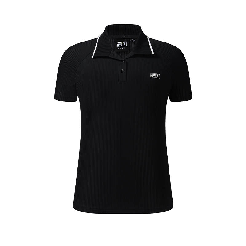 FILA Golf Polo Shirts Women's Pitch Black Polo Collar Moderate Other