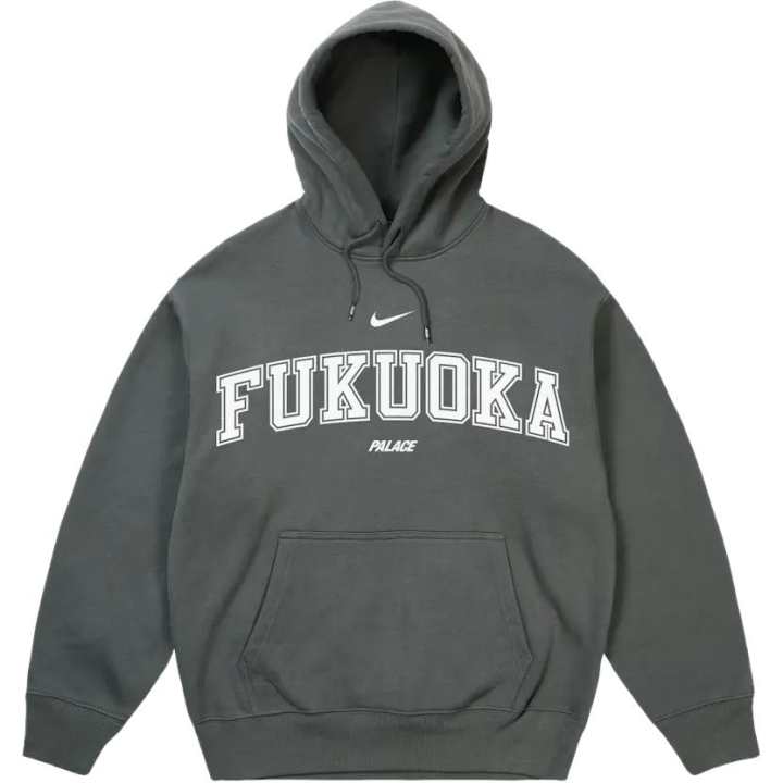Nike Nike X PALACE Sweatshirts Unisex Gray Hooded Non Detachable Moderate