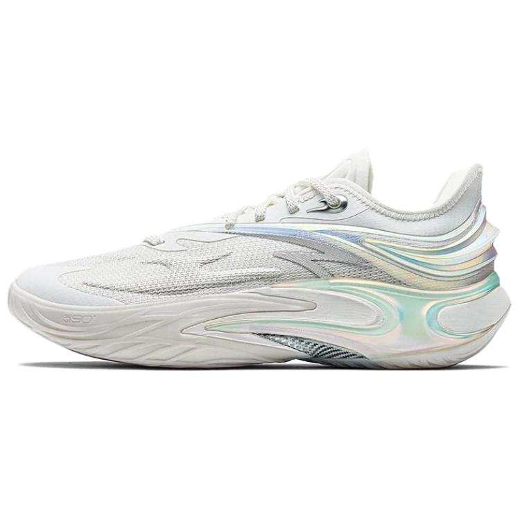 ANTA Shock Wave 8 Pro Basketball Shoes Men's Low Top White
