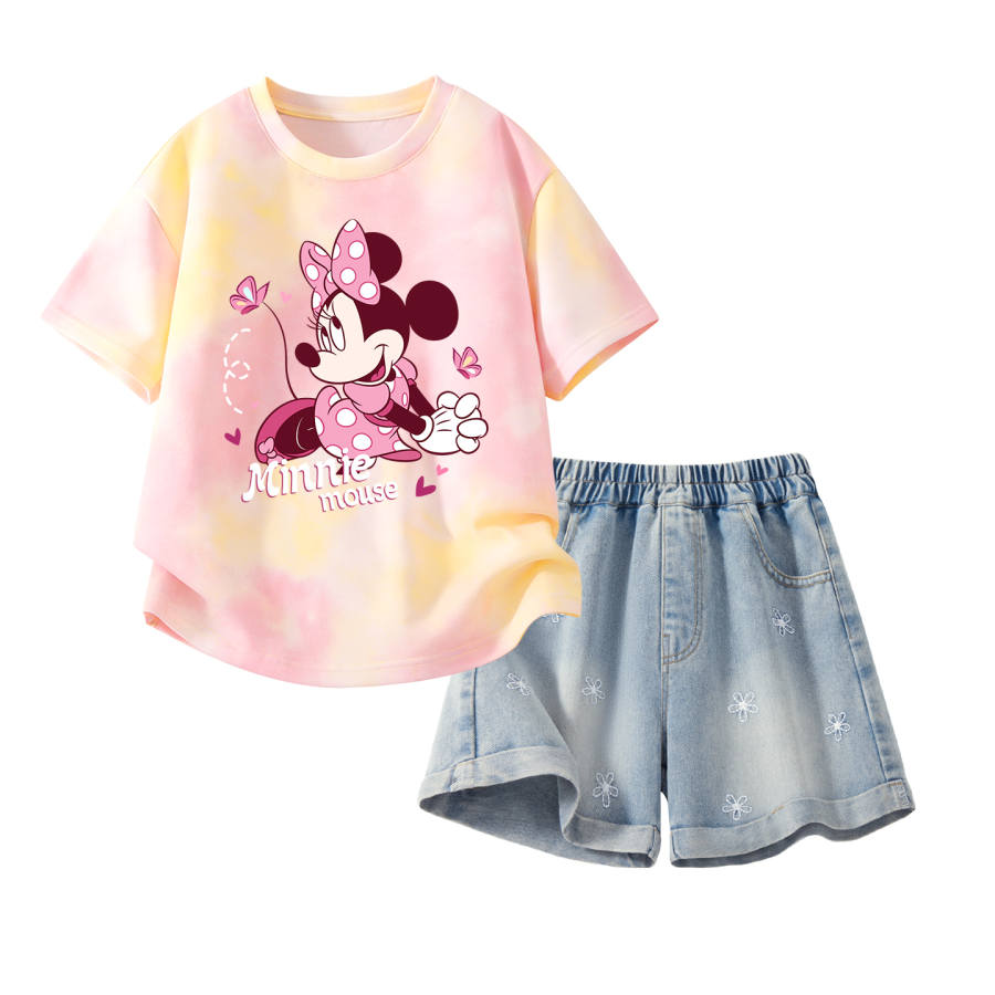 Disney Kids Casual Sportswear Crew Neck Thin Stretch Breathable