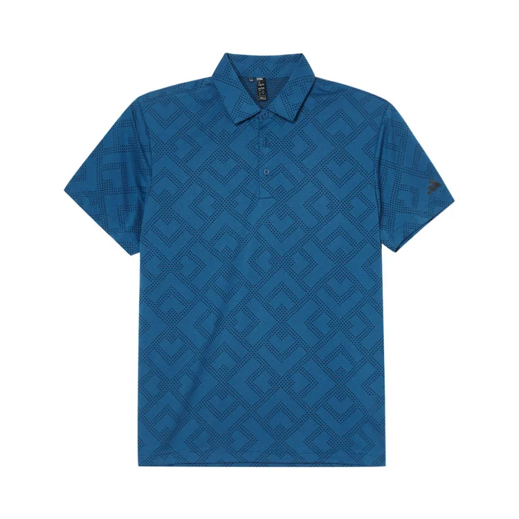 Adidas Adidas Polo Shirts Men's Mixed Asphalt Blue/Black Polo Collar Moderate