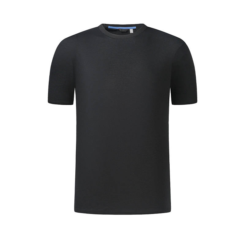 FILA Golf T Shirts Men's Pitch Black Crew Neck Moderate Straight Fit
