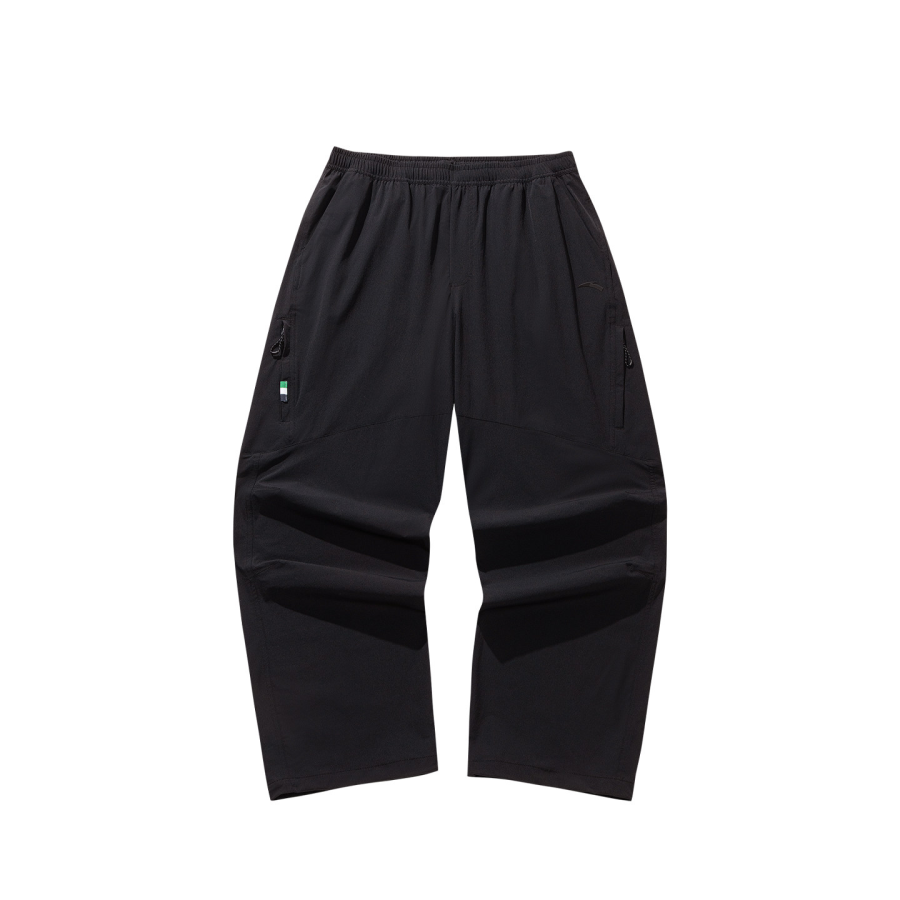 ANTA Life Collection Casual Pants Men's Black Moderate Straight Fit Pants
