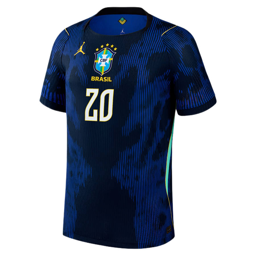 Nike Nike Brazil National Team Soccer Jerseys Men's Blue Crew Neck Moderate