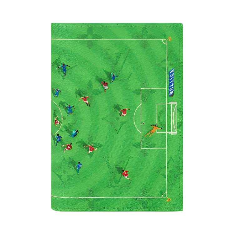 LOUIS VUITTON Artificial Leather Passport Holder Men's Green