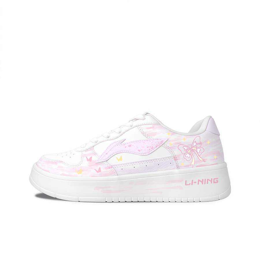 Li-Ning Li Ning Floating Boat Skateboard Shoes Women's Low Top White