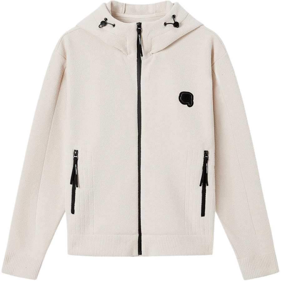 KARL LAGERFELD / Karl Lagerfeld Jeans Sweatshirts Men's Khaki Hooded Non Detachable Moderate Straight Fit