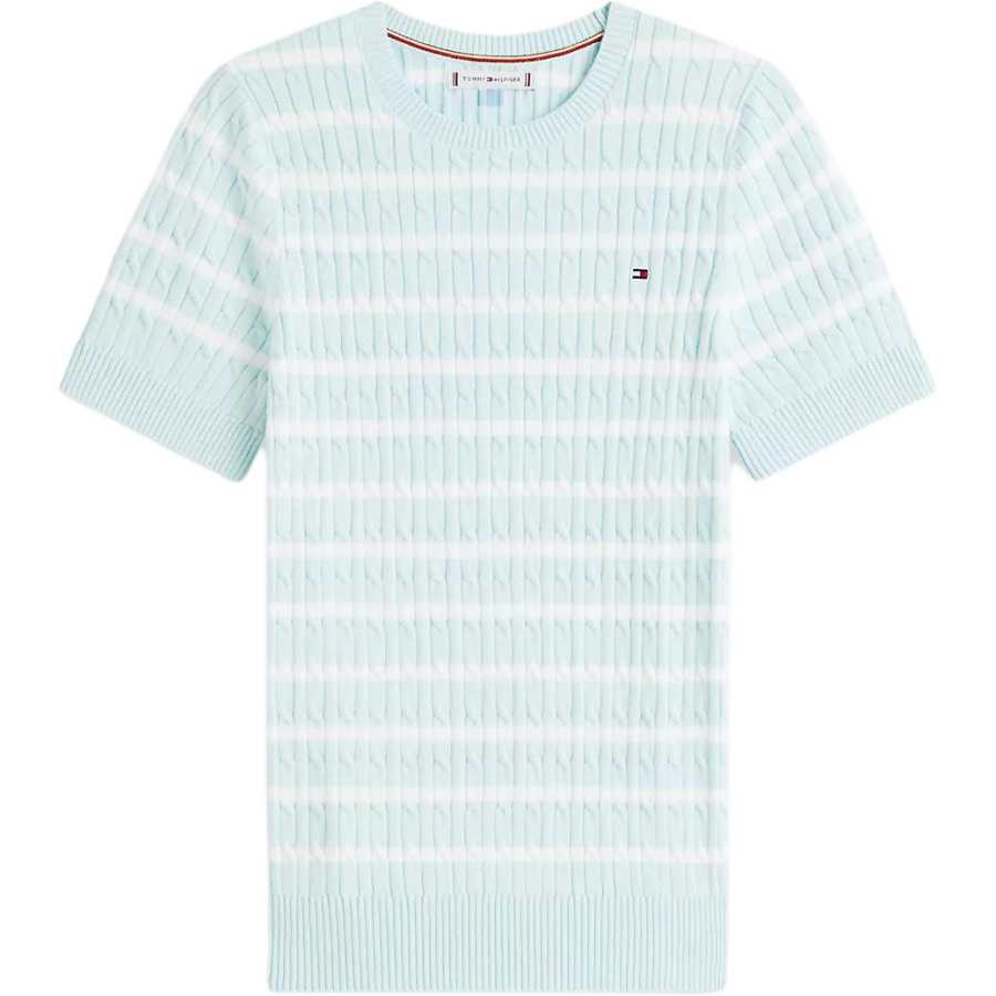 Tommy Hilfiger Sweaters Women's Light Blue Crew Neck Moderate Other