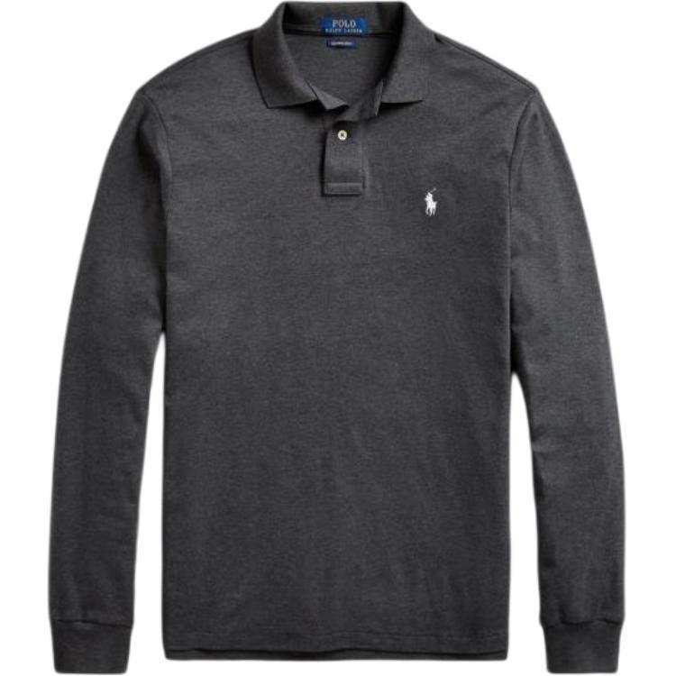 Polo Ralph Lauren Polo Shirts Men's Black Polo Collar Moderate Straight Fit