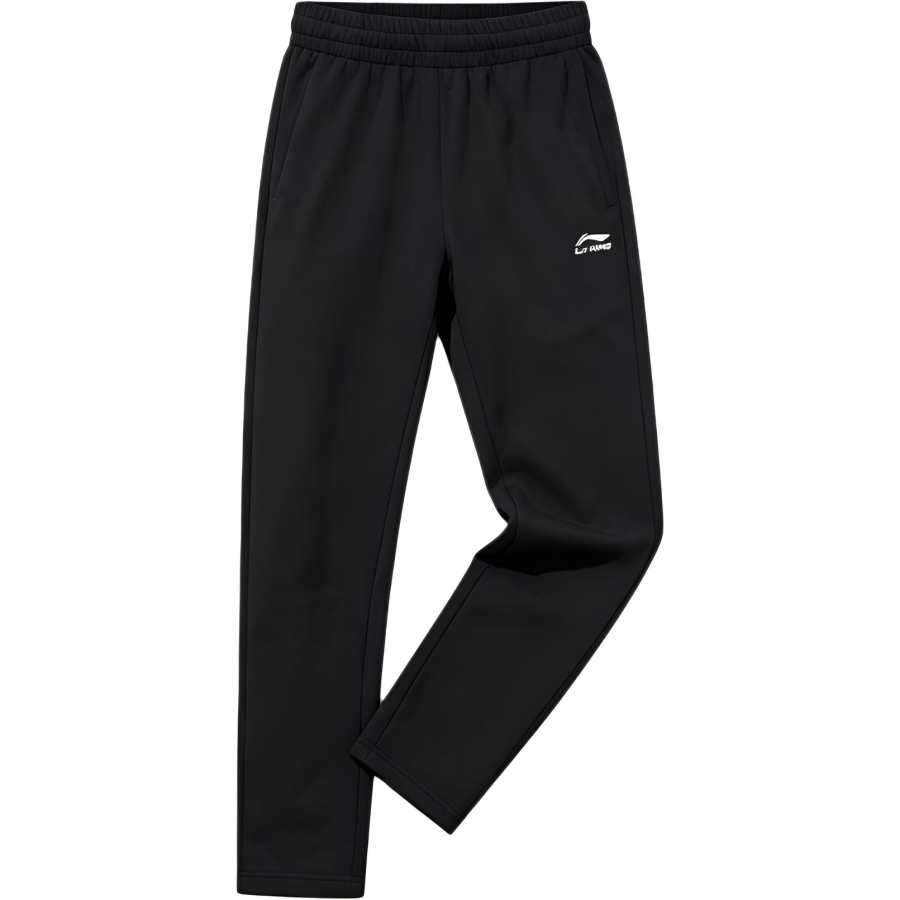Li-Ning Li Ning Knitted Sweatpants Men's Black Straight Fit Pants Thin Straight Fit Pants