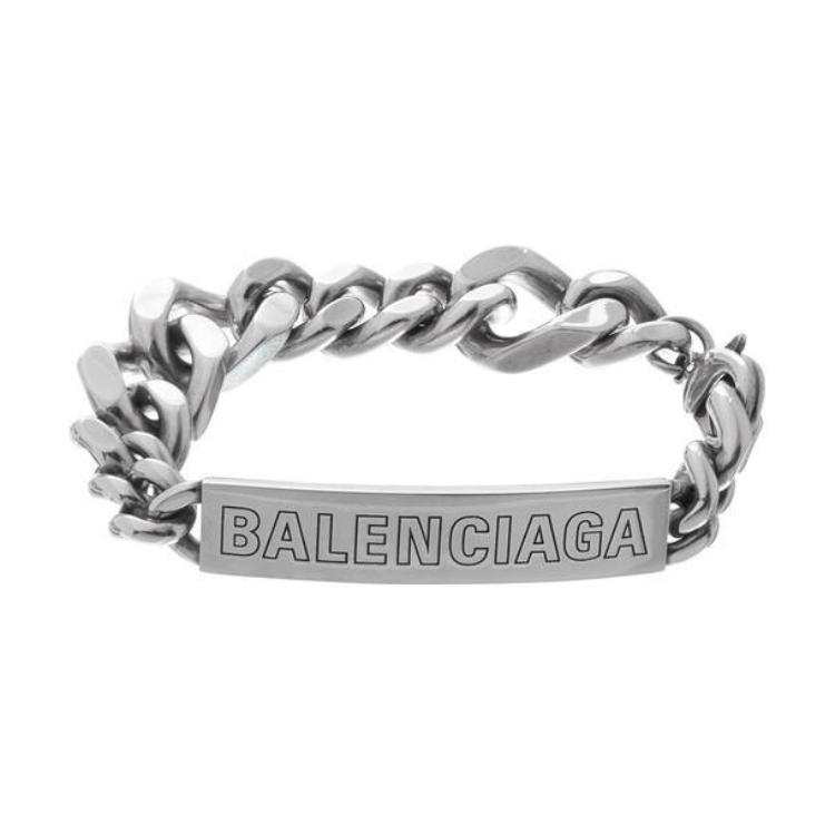 Balenciaga Brass Bracelets Women's Silver