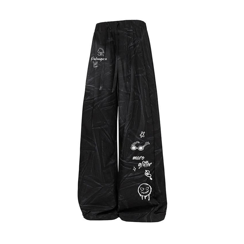 PAL ONGACO Casual Pants Unisex Thin Wide Leg Pants