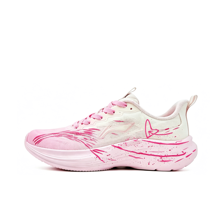 Li-Ning Li Ning Running Shoes Women's Low Top Light Pink & Ecru