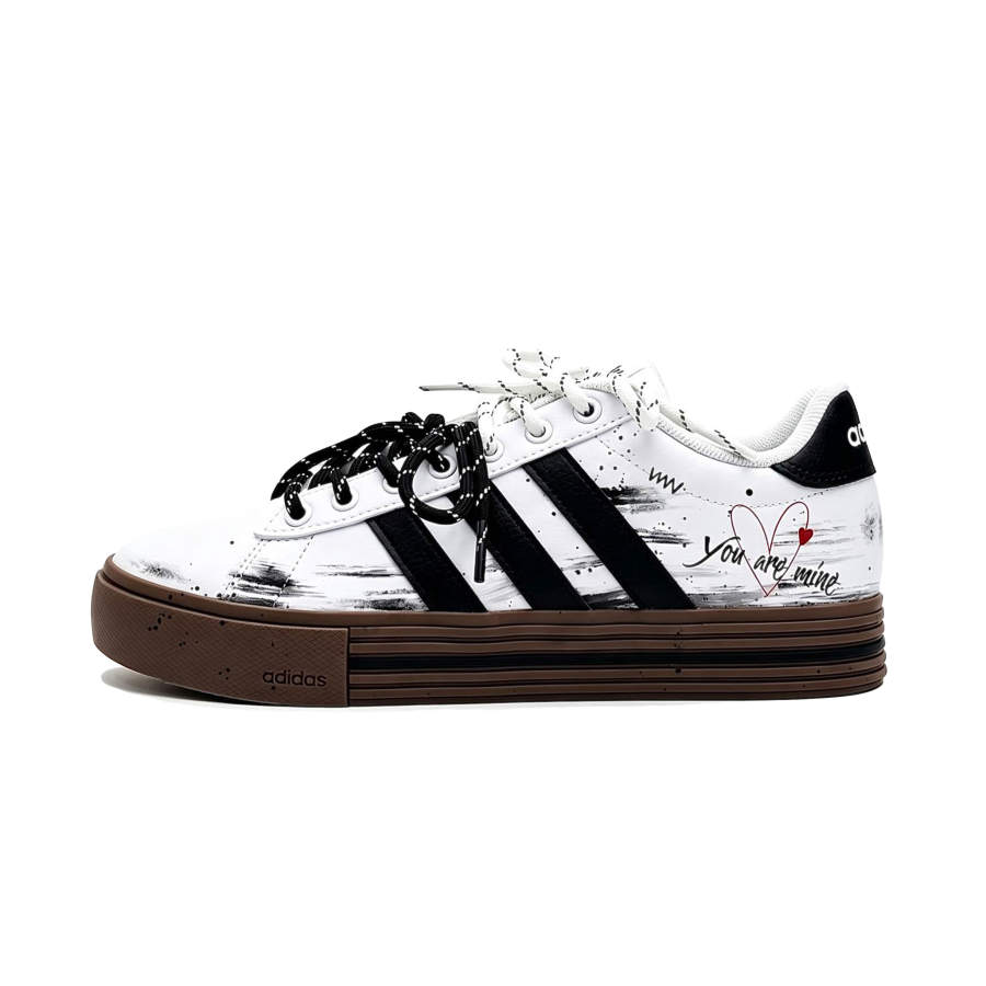 Adidas Adidas Daily 4.0 Skateboard Shoes Unisex Low Top Black/Brown