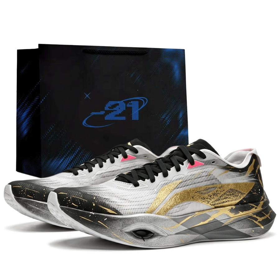 Li-Ning Li Ning Wind Chaser Pro Running Shoes Men's Low Top Black/Gold