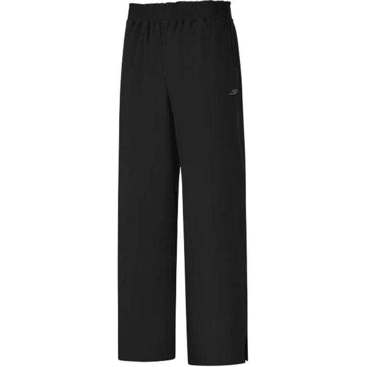 Skechers Knitted Sweatpants Women's Black Moderate Wide Leg Pants