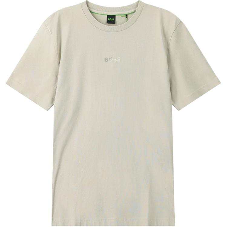 HUGO BOSS T Shirts Men's Khaki Crew Neck Moderate
