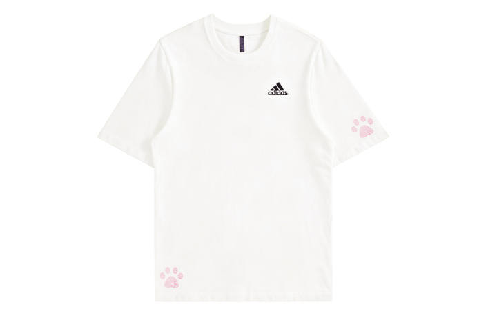 Adidas Adidas MUST HAVES T Shirts Unisex Ecru Crew Neck Thin