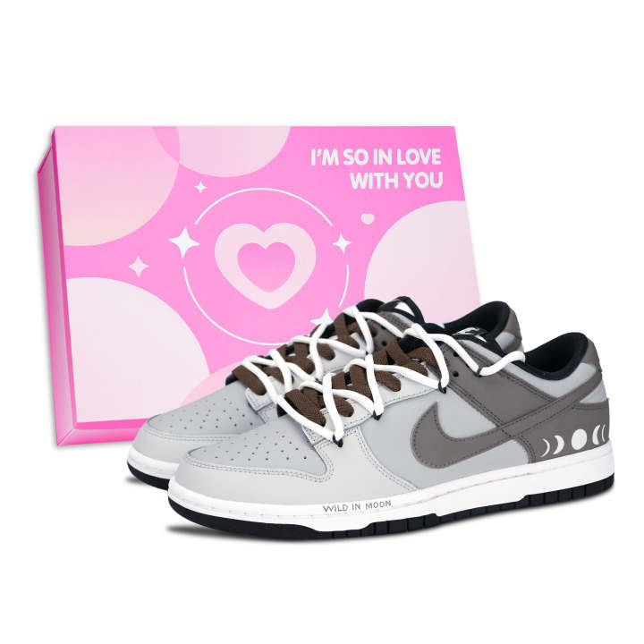 Nike Nike Dunk Skateboard Shoes Unisex Low Top White/Gray