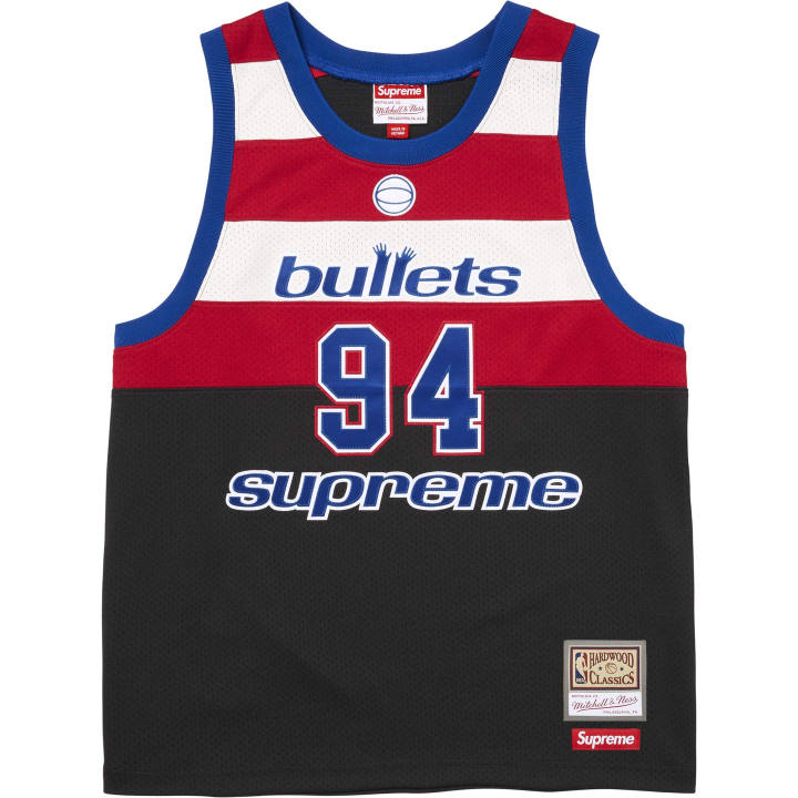 Supreme Supreme X Mitchell Ness Basketball Jerseys Unisex Crew Neck Moderate