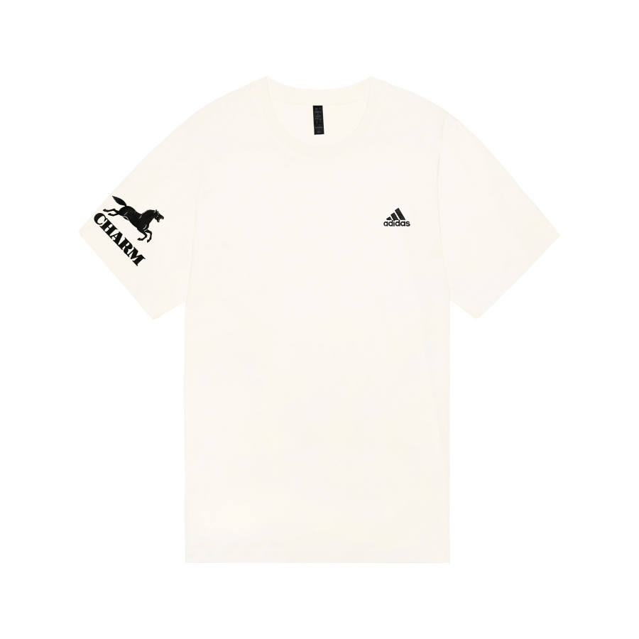 Adidas Adidas MUST HAVES T Shirts Unisex Ecru Crew Neck Moderate Straight Fit