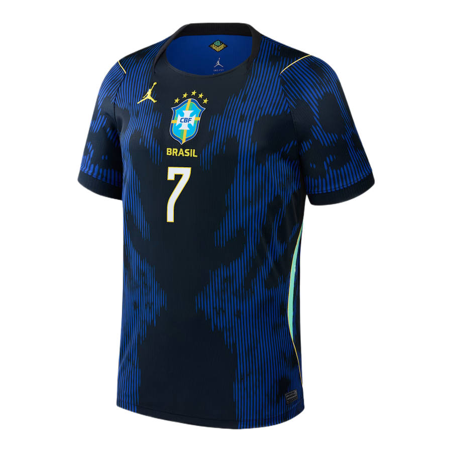 Nike Nike Brazil National Team Soccer Jerseys Men's Blue Crew Neck Moderate