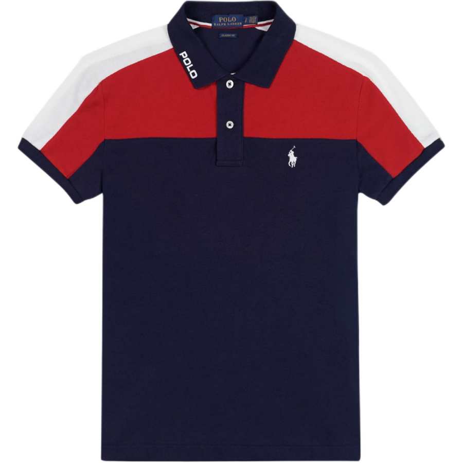Polo Ralph Lauren Polo Shirts Women's Marine Blue Polo Collar Moderate