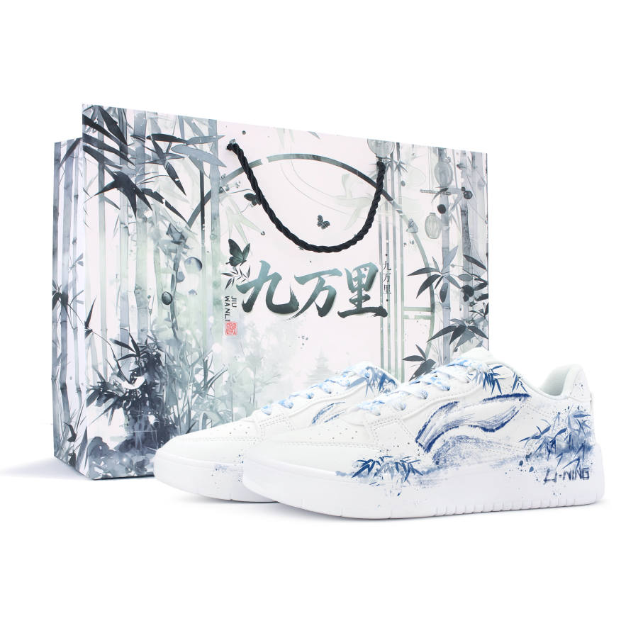 Li-Ning Li Ning Sycee Skateboard Shoes Men's Low Top Blue/White