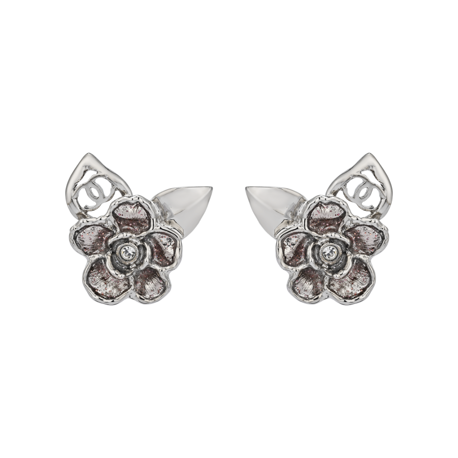 CHANEL CHANEL Stud Earrings Women's Silver