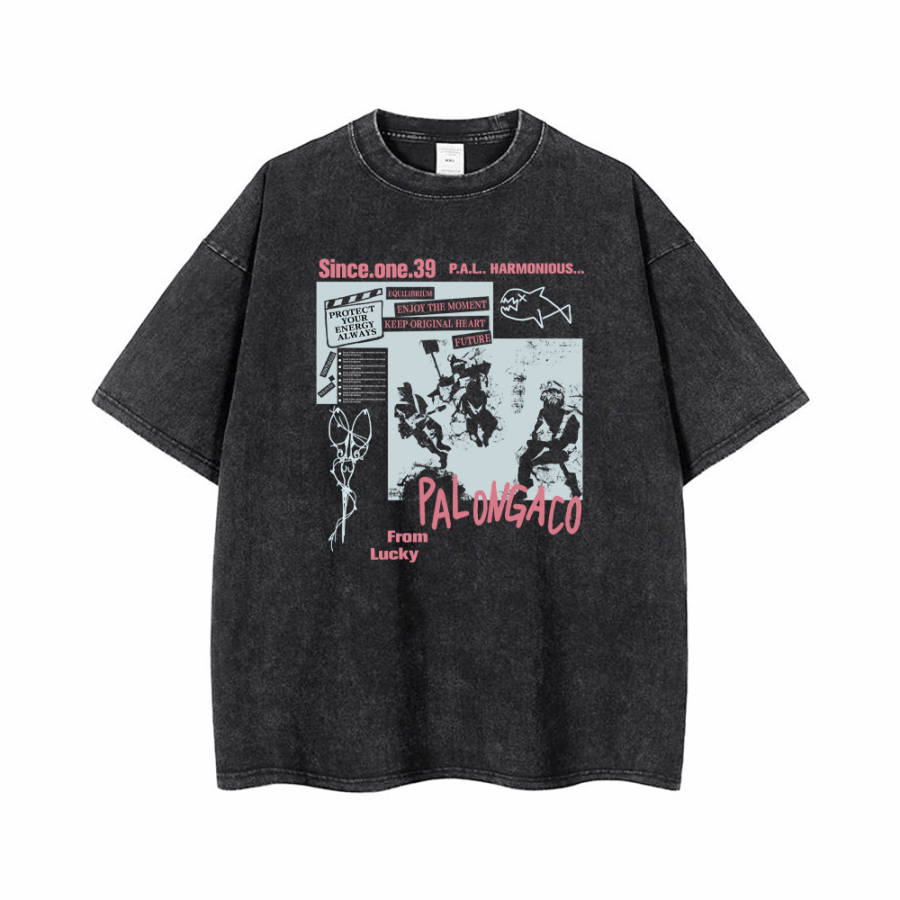PAL ONGACO T Shirts Unisex Crew Neck Thin Straight Fit