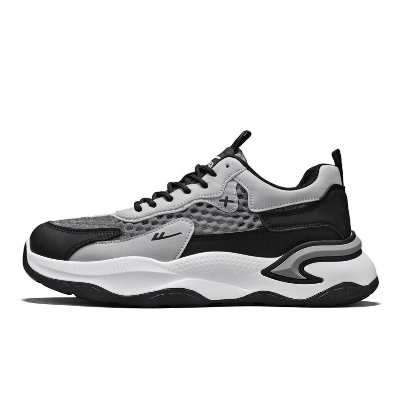 WARRIOR WARRIOR Chunky Sneakers Men's Low Top Light Gray/Black