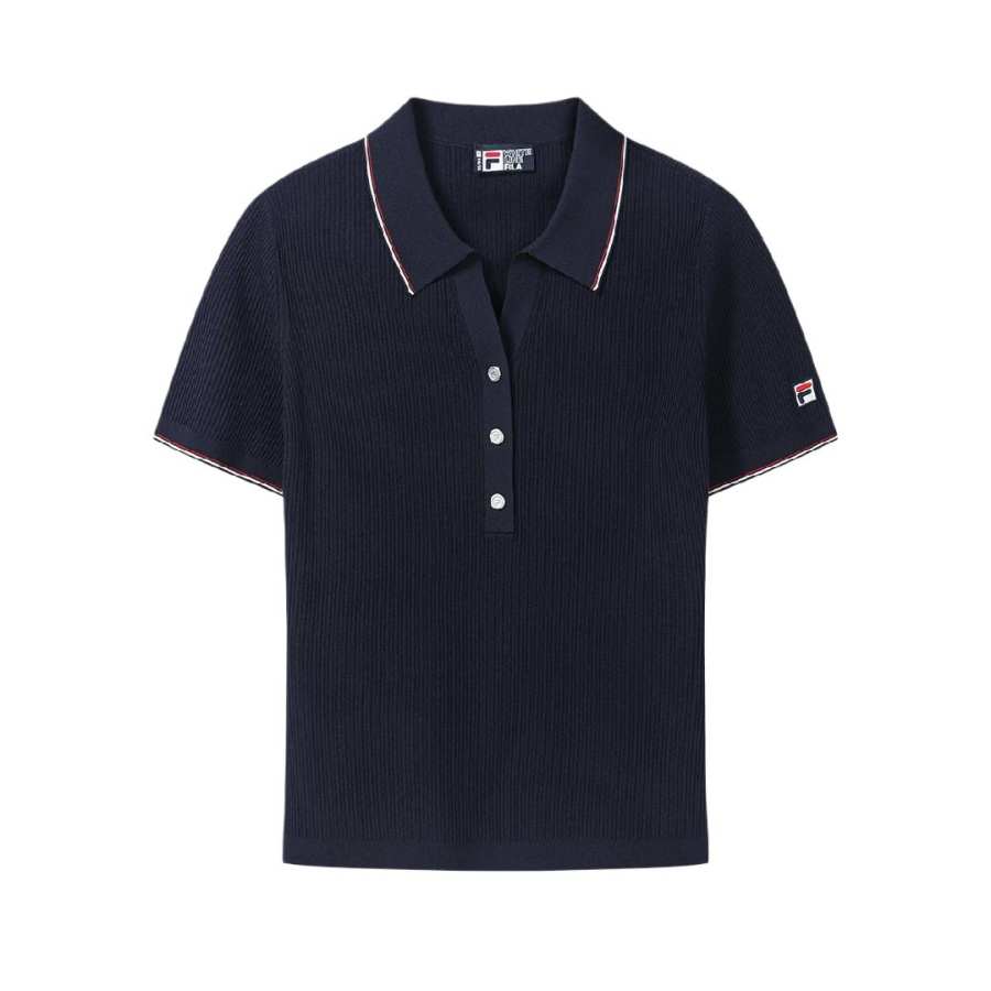 FILA Heritage Knitwear Women's Enlightenment Blue/DB Lapel Moderate